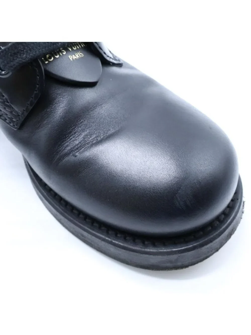 Louis Vuitton Metropolis Line Monogram Leather Ankle Lace Up Short Boots 36 - Picture 7 of 10